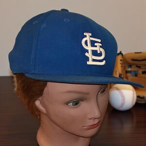 Blue/White New Era 59FIFTY St. Louis Cardinals Fitted Hat